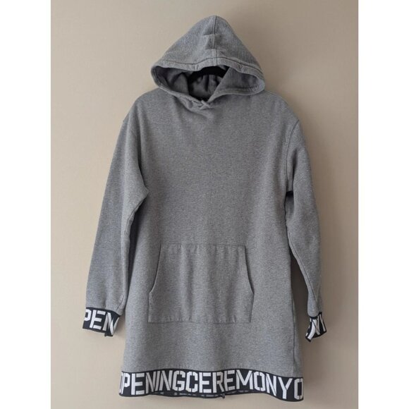 OPENING CEREMONY Gray Oversized Hoodie Sweater Dress Size M - Picture 2 of 8